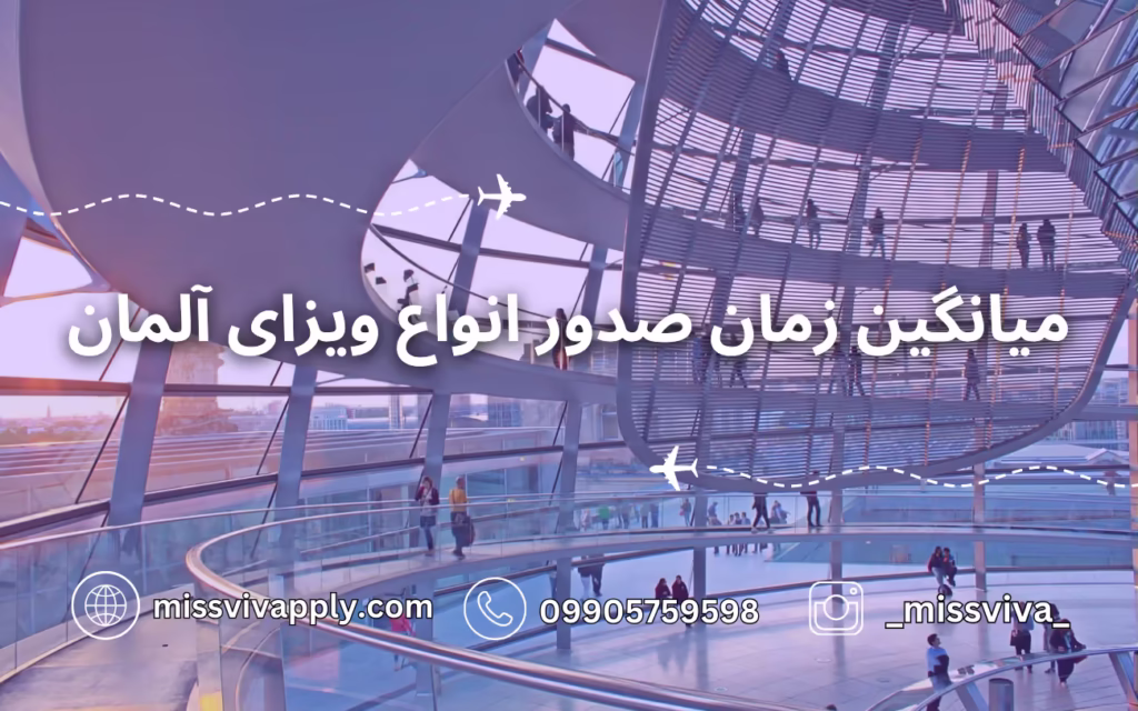 میانگین زمان صدور انواع ویزای آلمان